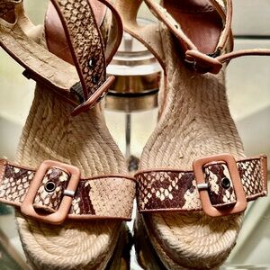 KATE SPADE size 6 Python Espadrilles